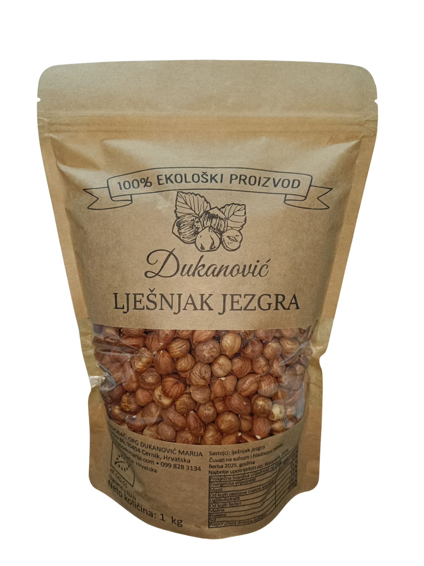 500g pakiranje eko lješnjaka